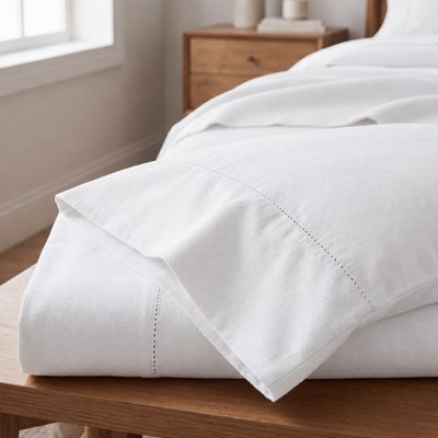 Bed linen Sheet Set, Bliss White