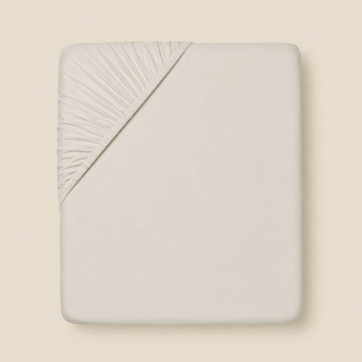 Bed Fitted Sheet, LUX Ivory