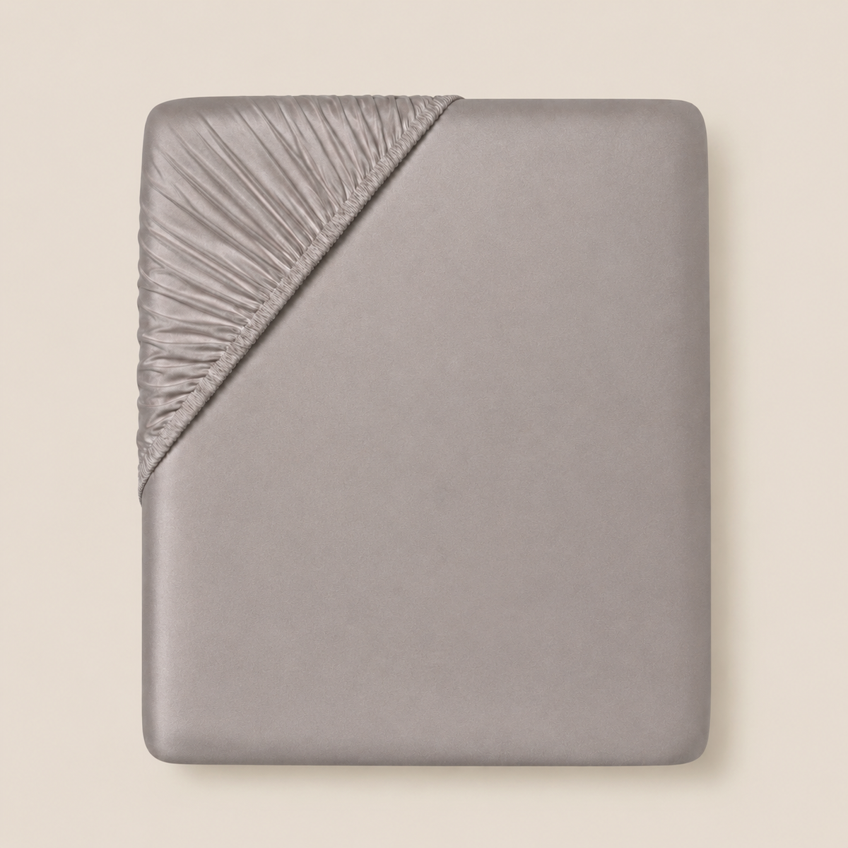 Bed Fitted Sheet, LUX Taupe
